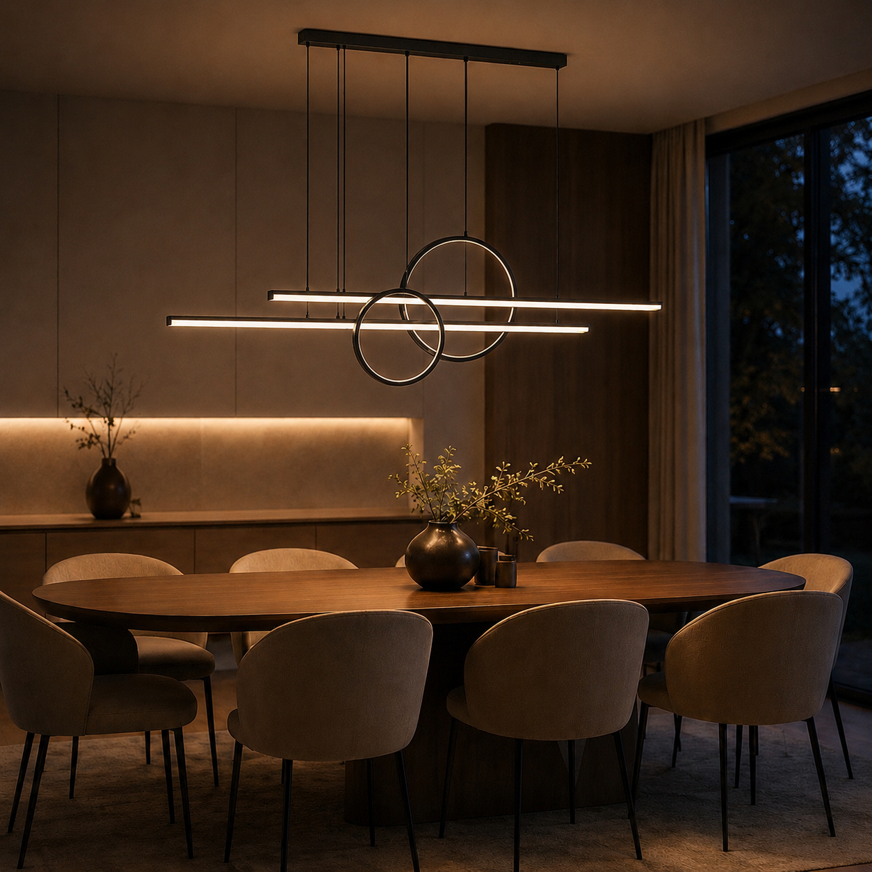 Suspension LED Line & Circle