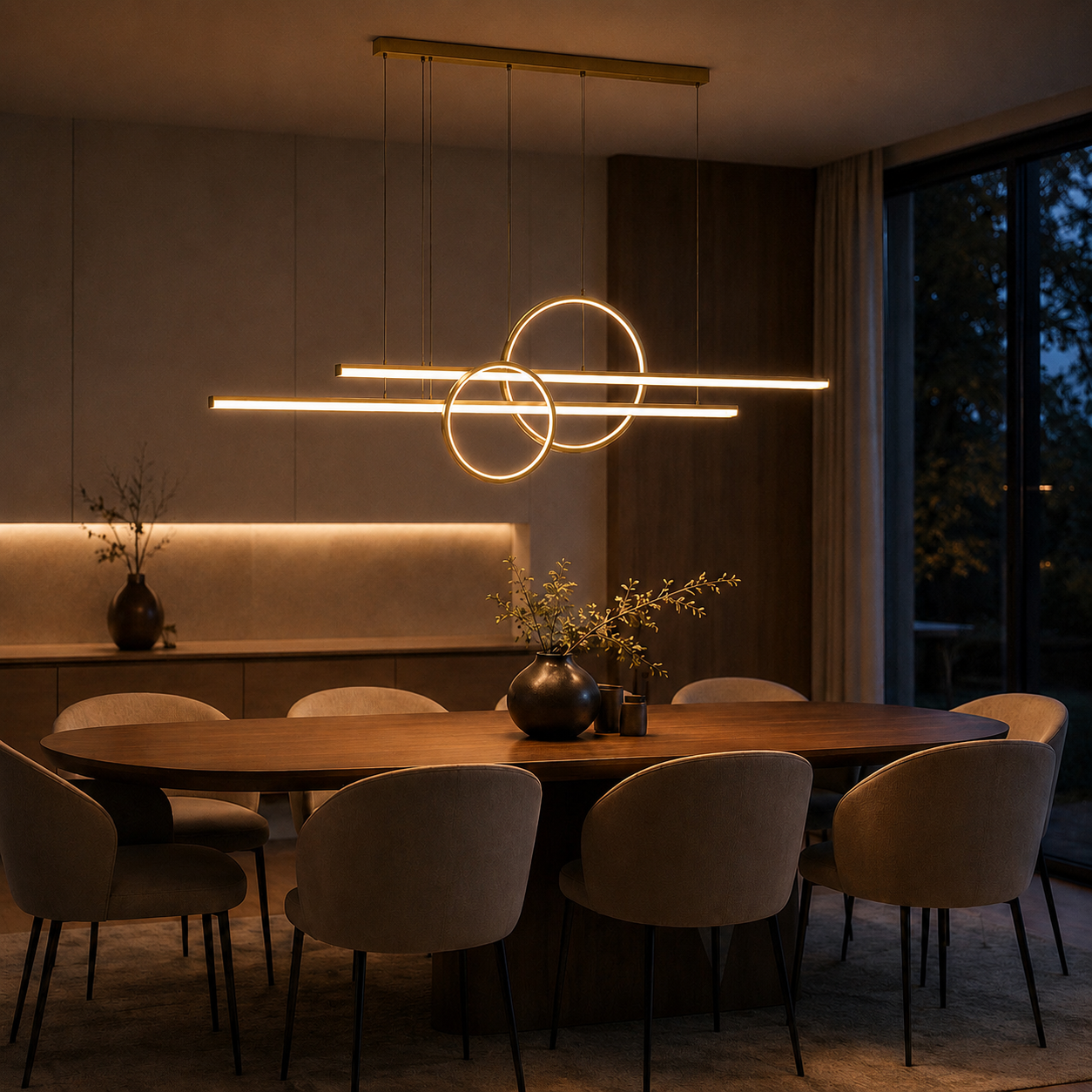 Suspension LED Line & Circle