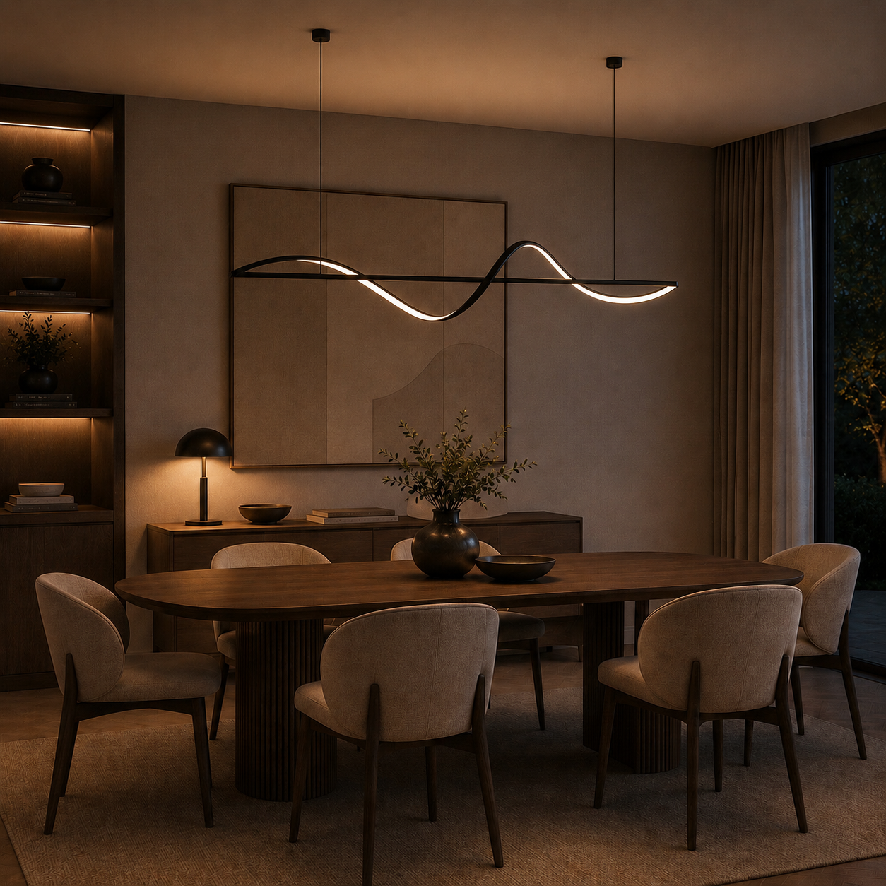 Suspension LED Elegant Wave