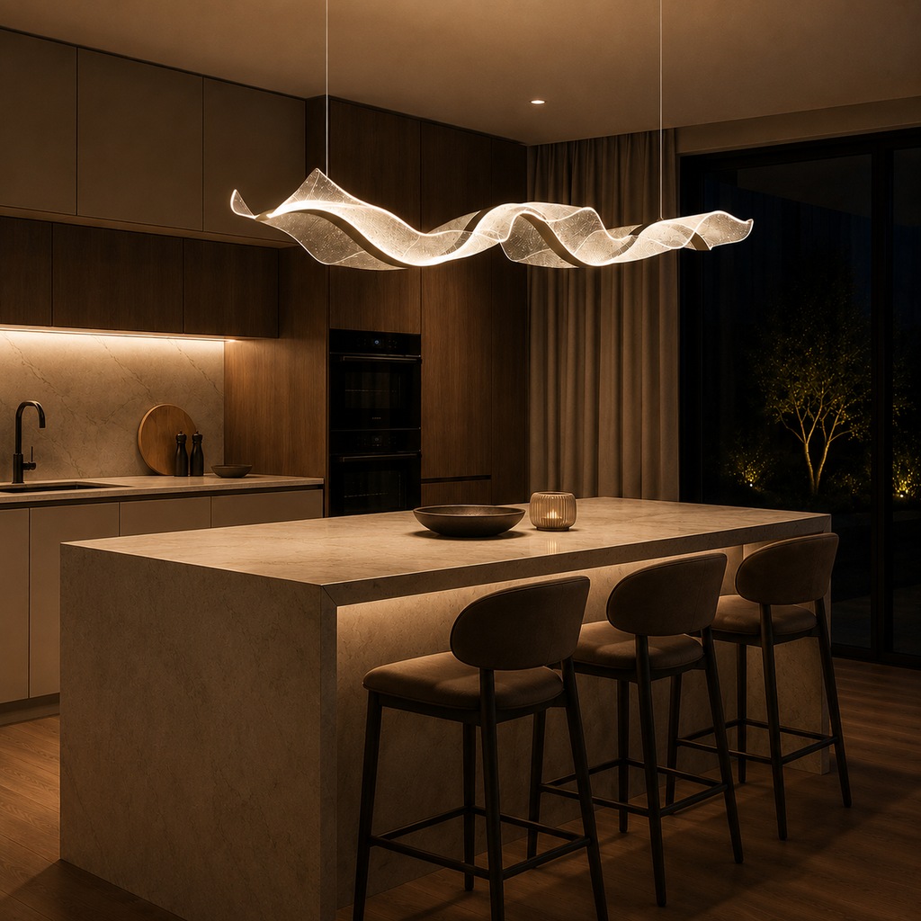 Suspension LED Crystal Wave