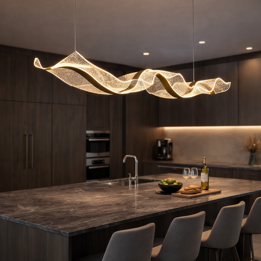 Suspension LED Crystal Wave