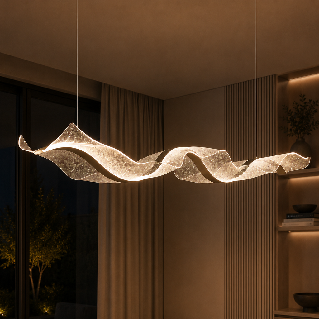 Suspension LED Crystal Wave