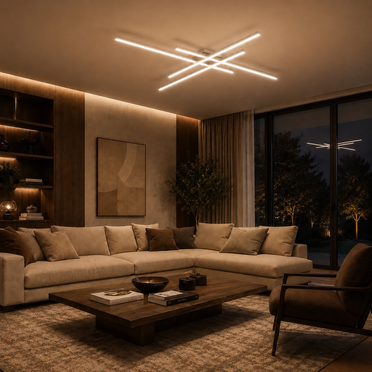 Plafonnier LED Cross