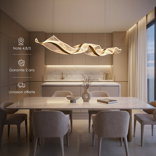 Suspension LED Crystal Wave